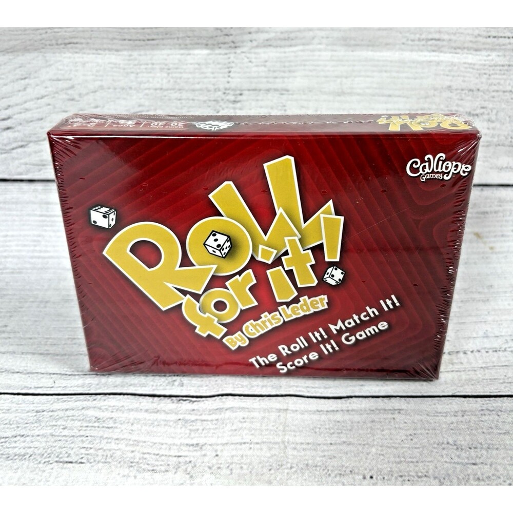 Roll For It! Red Edition Dice Card Game Chris Leder 2020 Calliope Games Sealed